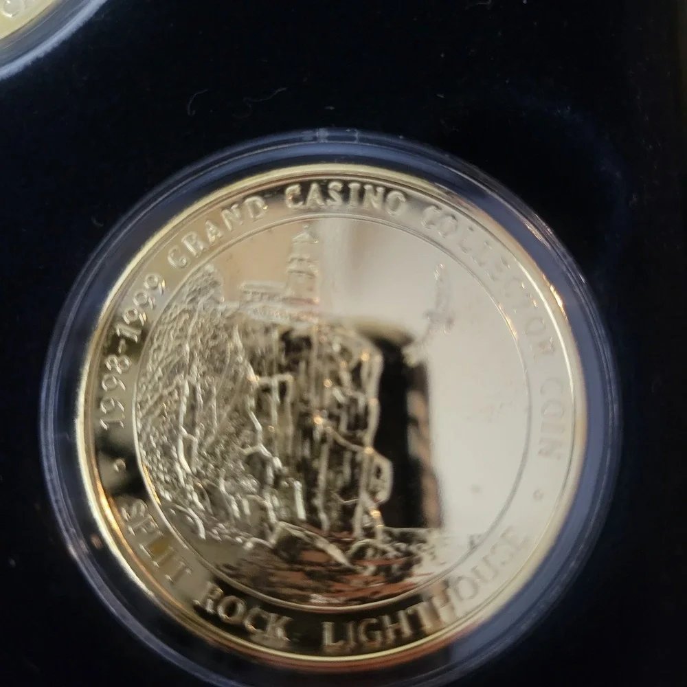 GRAND CASINO Mille Lacs & Hinckley 1998 4-coin set LANDMARK SERIES